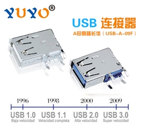 A母侧插长体（USB-A-09F）